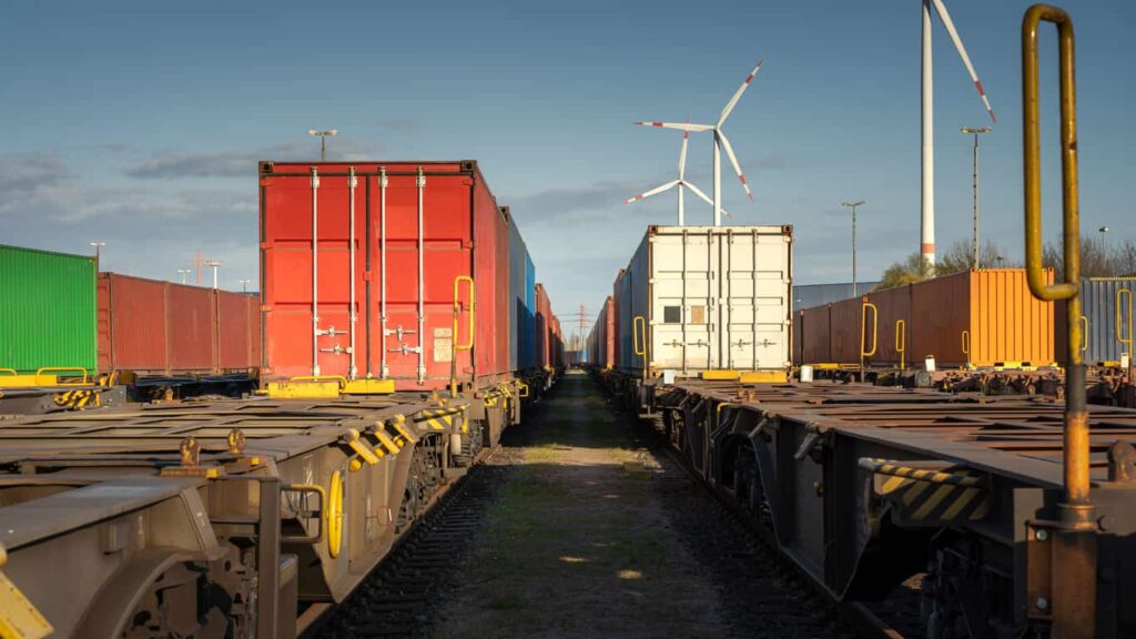 Rail freight containers